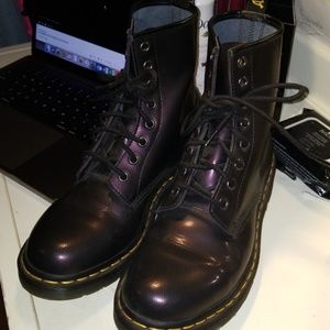 dr martens purple metallic